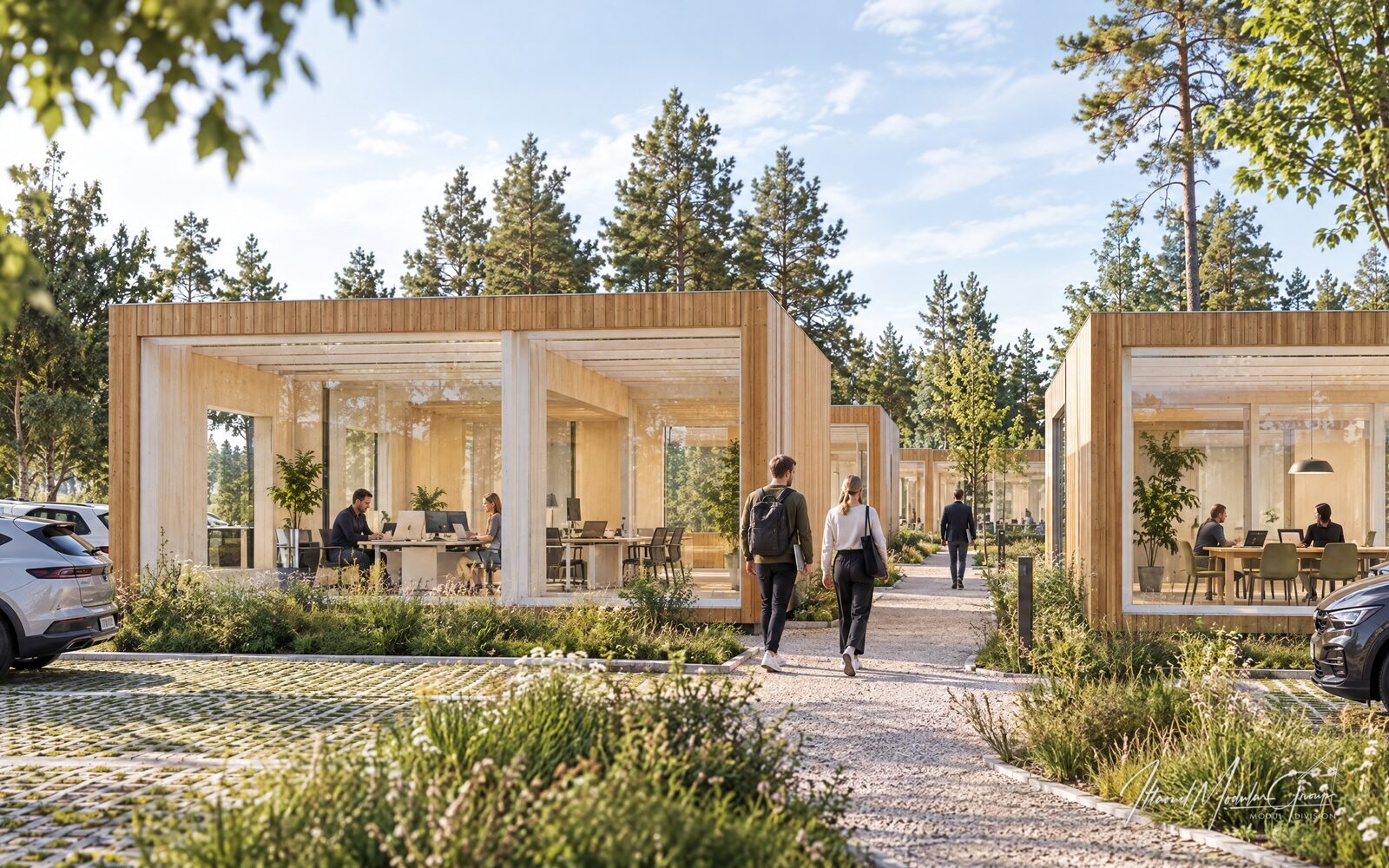 Modulbyggeri fra Ittaouil Modular Group — CLT-modulhuse