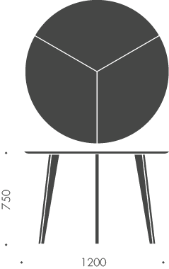 Mitau spisebord, egetræ - Image 6